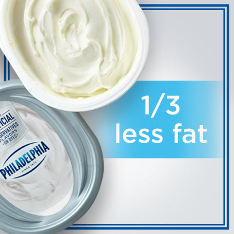 Philadelphia 1/3 Less Fat Cream Cheese, 8 Ounce -- 12 per case