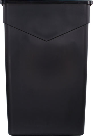 Carlisle CONTAINER WASTE TRIMLINE™ RECTANGLE TRASH CAN BLACK 23 GAL