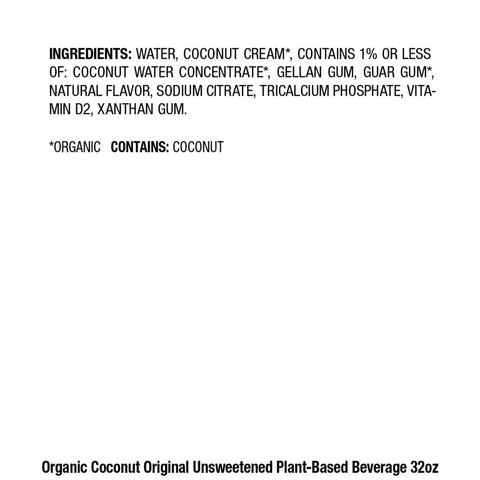 Pacific Foods MILK COCONUT UNSWEETENED ORIGINAL ORGANIC