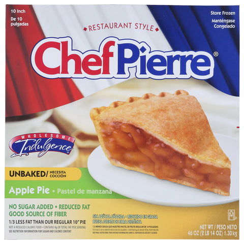 Sara Lee Chef Pierre Apple Pie, 10 inch -- 6 per case.