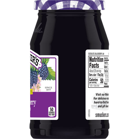 Smucker's® JAM BLACKBERRY SEEDLESS GLASS JAR