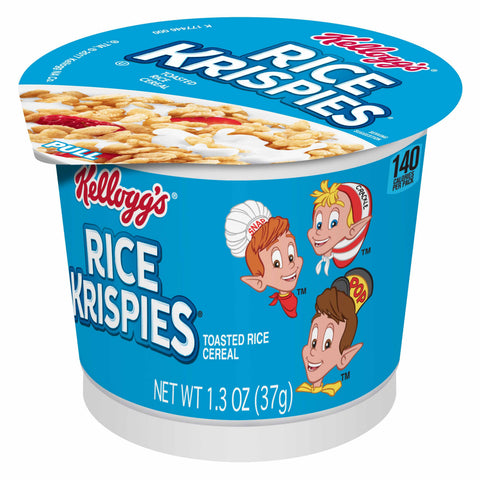 Kelloggs Toasted Rice Krispies Cereal, 1.3 Ounce -- 60 per case.