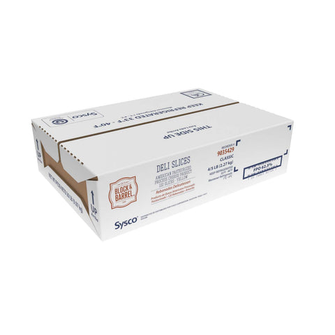 Block & Barrel Classic CHEESE AMERICAN DELI SLICED YELLOW 120 CT