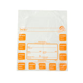 National Checking BAG PLASTIC PORTION COLOR CODED ORANGE SATURDAY 6.5X7