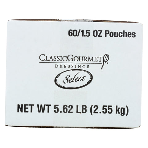 Classic Gourmet Fat Free Italian Golden Dressing, 1.5 Ounce Pouch -- 60 per case.