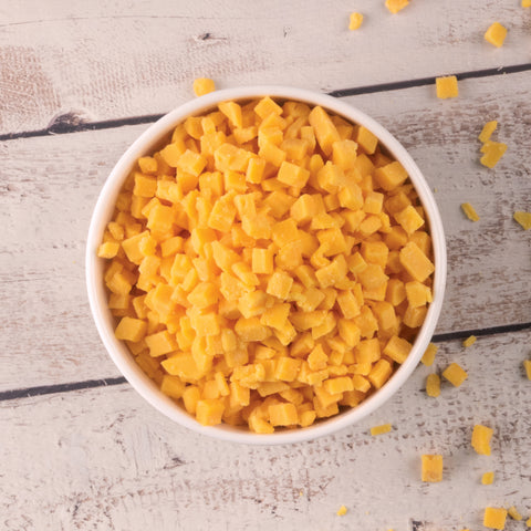 Schreiber CHEESE CHEDDAR DICED 1/4