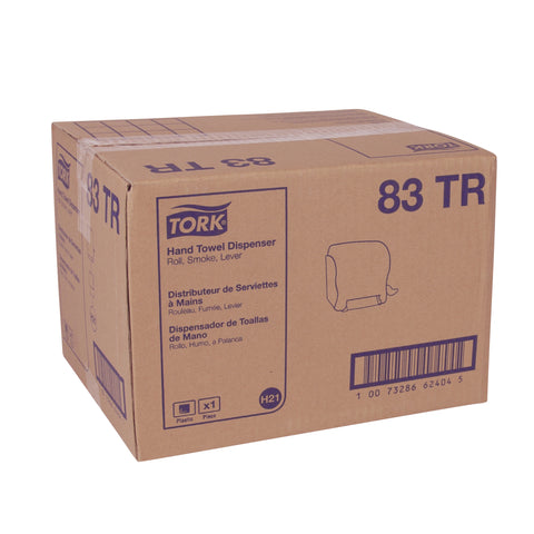 Tork Smoke Compact Hand Towel Roll Dispenser, 12.49 x 8.6 x 12.82 inch