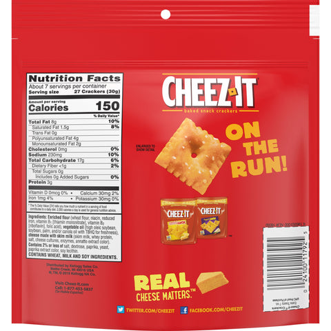 Cracker Cheez It Extra Toasty