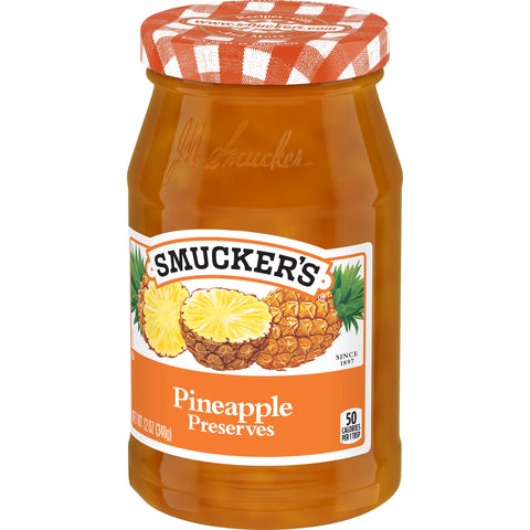 Smuckers Pineapple Preserves, 12 Ounce -- 12 per case