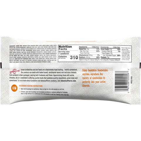Landshire® SANDWICH RANCH STEAK SUB IW 4.87 OZ 10000030091