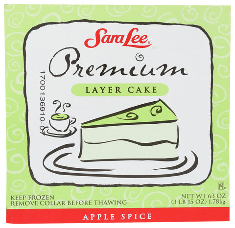 Sara Lee Round Apple Spice Premium Butter Cream Layer Cake, 9 inch -- 4 per case.