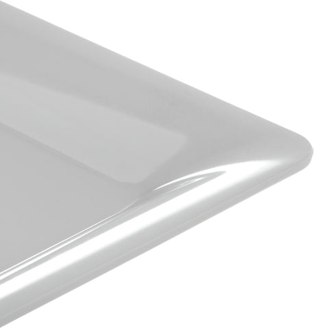 Carlisle DISPLAYWARE™ DESIGNER WIDE RIM RECTANGLE PLATTER WHITE 17X13