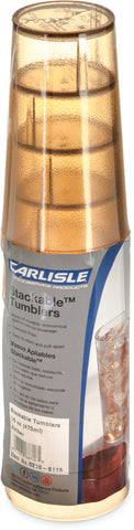 Carlisle TUMBLER STACKABLE™ CASH 'N CARRY SAN AMBER 16 OZ