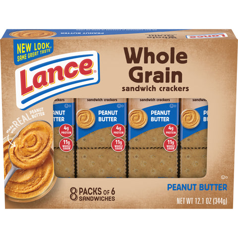 Lance CRACKER PEANUT BUTTER WHOLE GRAIN