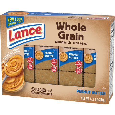 Lance CRACKER PEANUT BUTTER WHOLE GRAIN