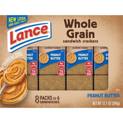 Lance CRACKER PEANUT BUTTER WHOLE GRAIN