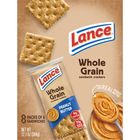 Lance CRACKER PEANUT BUTTER WHOLE GRAIN