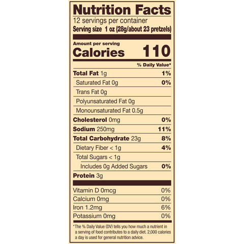 Snyders of Hanover Butter Snap Pretzel, 12 Ounce -- 12 per case.