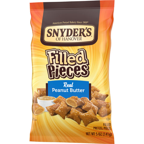 Synders of Hanover Peanut Butter Fill Pretzel Pieces, 5 Ounce -- 8 per case