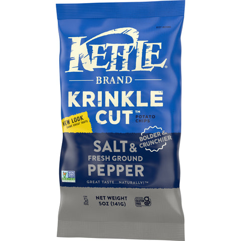 Kettle Foods CHIP POTATO KETTLE SALT & PEPPER KRINKLE KUT
