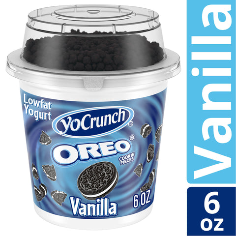 Yocrunch with Oreo Vanilla Yogurt, 6 Ounce -- 8 per case.