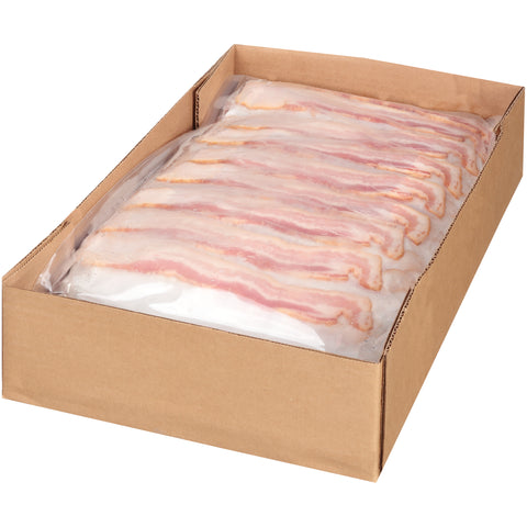 Origin Food (JM) BACON 14/17 CT PORK LAID OUT APPLEWOOD SMOKED CURED RAW REF