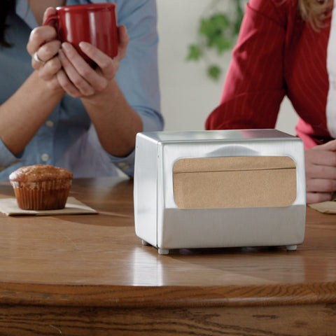 Dispenser Napkin Table Masterfold Brushed Steel