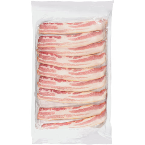 Origin Food (JM) BACON 14/17 CT PORK LAID OUT APPLEWOOD SMOKED CURED RAW REF
