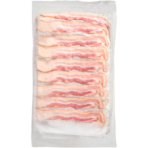Origin Food (JM) BACON 14/17 CT PORK LAID OUT APPLEWOOD SMOKED CURED RAW REF