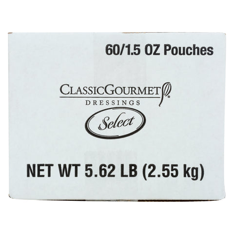 Classic Gourmet Fat Free Honey Mustard Dressing, 1.5 Ounce Pouch -- 60 per case.