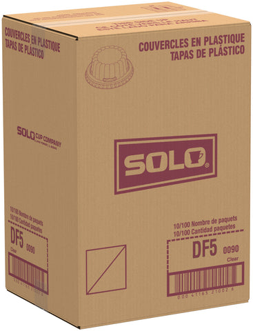 Solo® LID PLASTIC CLEAR DOME 5 OZ