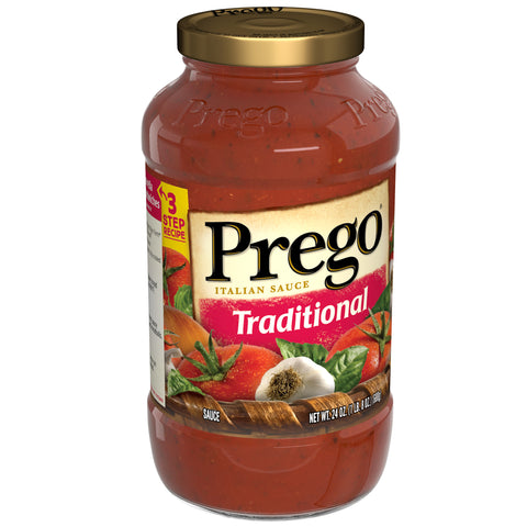 Prego Traditional Italian Pasta Sauce, 24 Ounce -- 12 per case