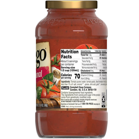 Prego Traditional Italian Pasta Sauce, 24 Ounce -- 12 per case