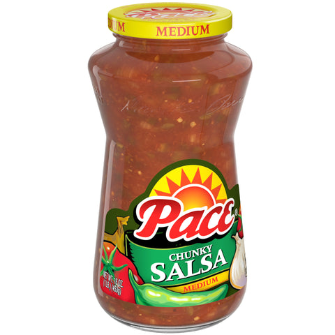 Pace Chunky Salsa Medium, 16 ounce -- 12 per case