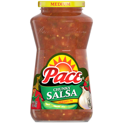 Pace Chunky Salsa Medium, 16 ounce -- 12 per case