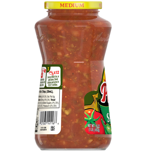 Pace Chunky Salsa Medium, 16 ounce -- 12 per case