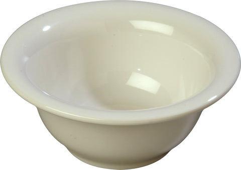 Carlisle BOWL NAPPIE RIMMED DURUS® MELAMINE BONE 10 OZ