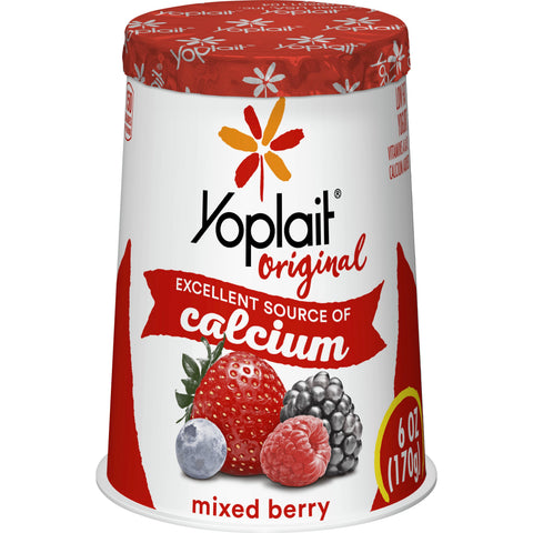 Yoplait Original Mixed Berry Yogurt, 6 Ounce -- 12 per case