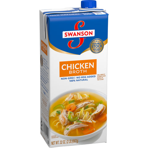 Swanson Chicken Broth, 32 Ounce -- 12 per case.