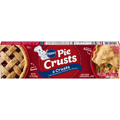 Pillsbury Ready To Bake Rolled Pie Shell Crust, 14.1 Ounce -- 12 per case