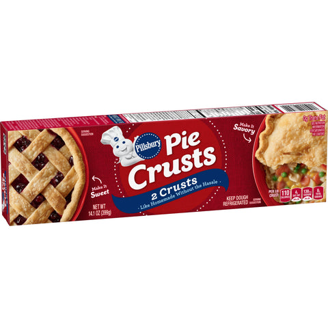 Pillsbury Ready To Bake Rolled Pie Shell Crust, 14.1 Ounce -- 12 per case