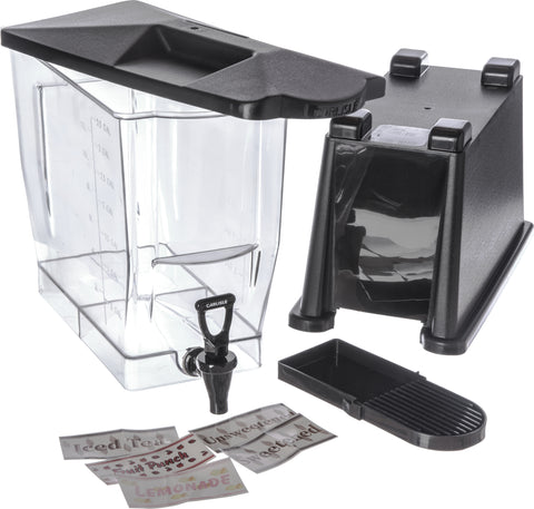 Carlisle DISPENSER TRIMLINE™ PREMIUM SINGLE BASE BLACK 3 GAL