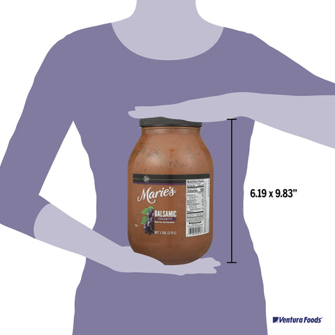 Maries Balsamic Vinaigrette Dressing, 1 Gallon Jar -- 2 per case