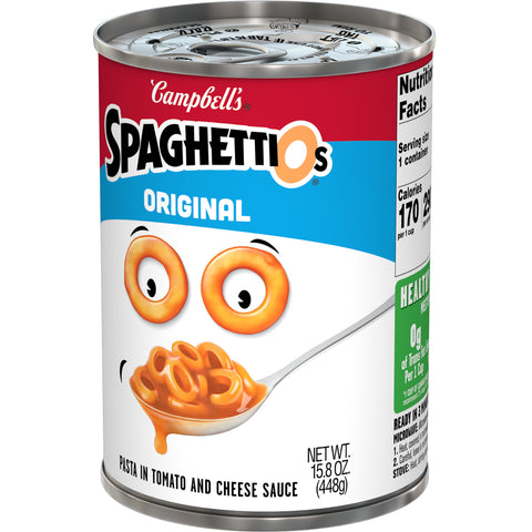 Campbells Spaghettios Tomato Pasta, 15.8 Ounce -- 24 per case.