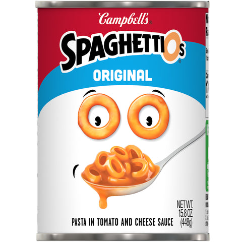 Campbells Spaghettios Tomato Pasta, 15.8 Ounce -- 24 per case.