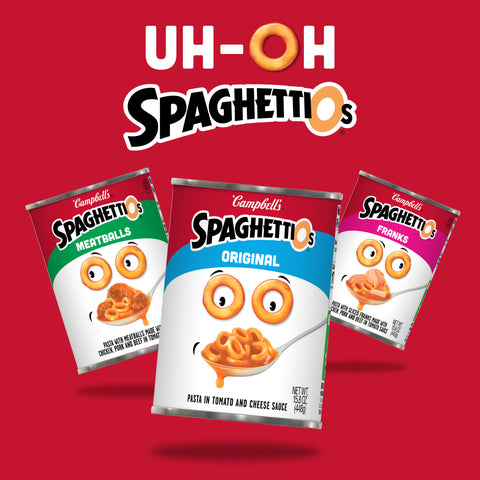 Campbells Spaghettios Tomato Pasta, 15.8 Ounce -- 24 per case.