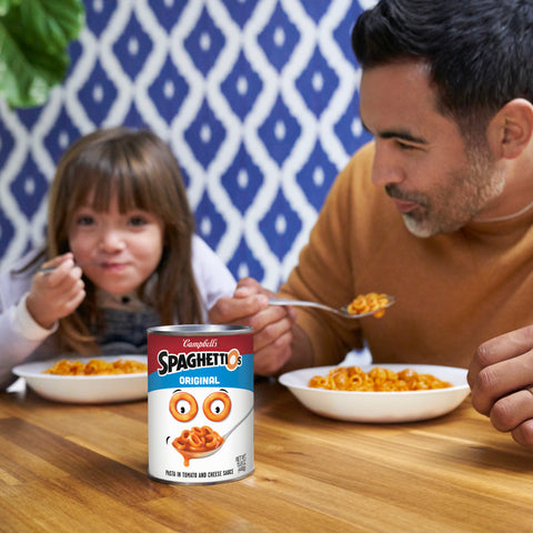 Campbells Spaghettios Tomato Pasta, 15.8 Ounce -- 24 per case.