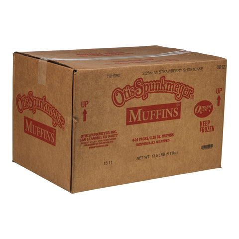 Otis Spunkmeyer Individually Wrapped Strawberry Shortcake Muffin, 2.25 Ounce -- 96 per case.