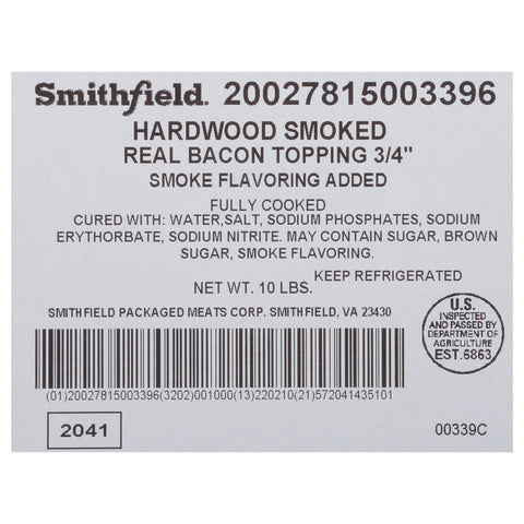 Smithfield Armour Real Bacon Topping FC 3/4