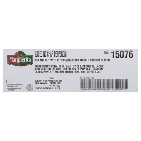 Patrick Cudahy Pavone Sliced No Char Dry Sausage Pepperoni, 5 Pound -- 2 per case.